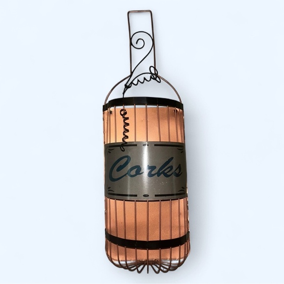 Metal Cork Holder Wall Decor - Picture 1 of 3